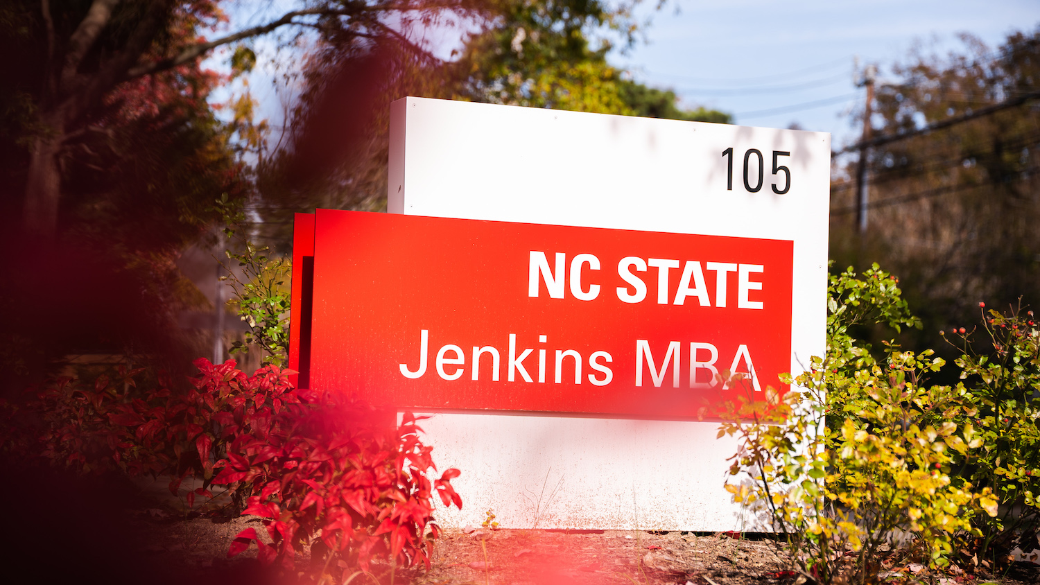 NC State Jenkins MBA sign.